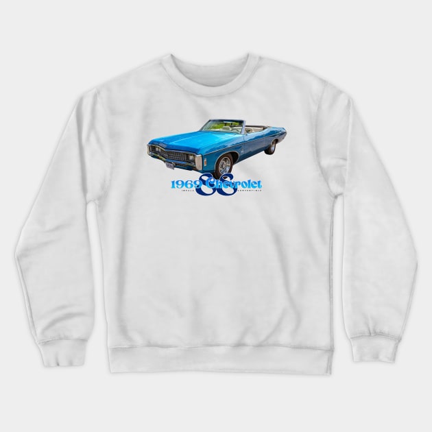 1969 Chevrolet Impala SS Convertible Crewneck Sweatshirt by Gestalt Imagery